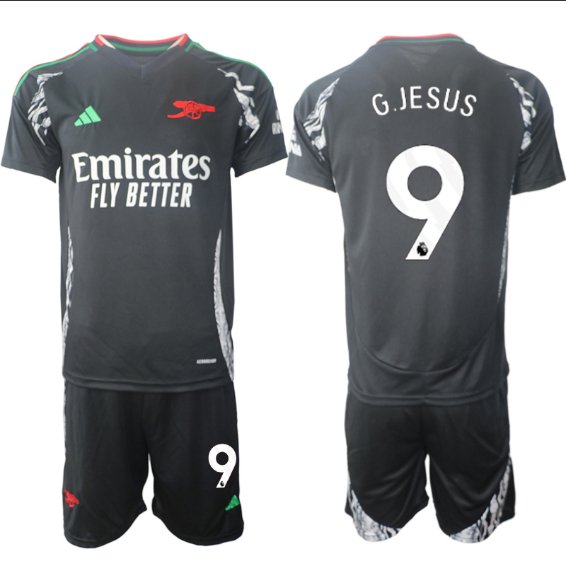 Men 2024-2025 Club Arsenal away Black 9 Soccer Jersey